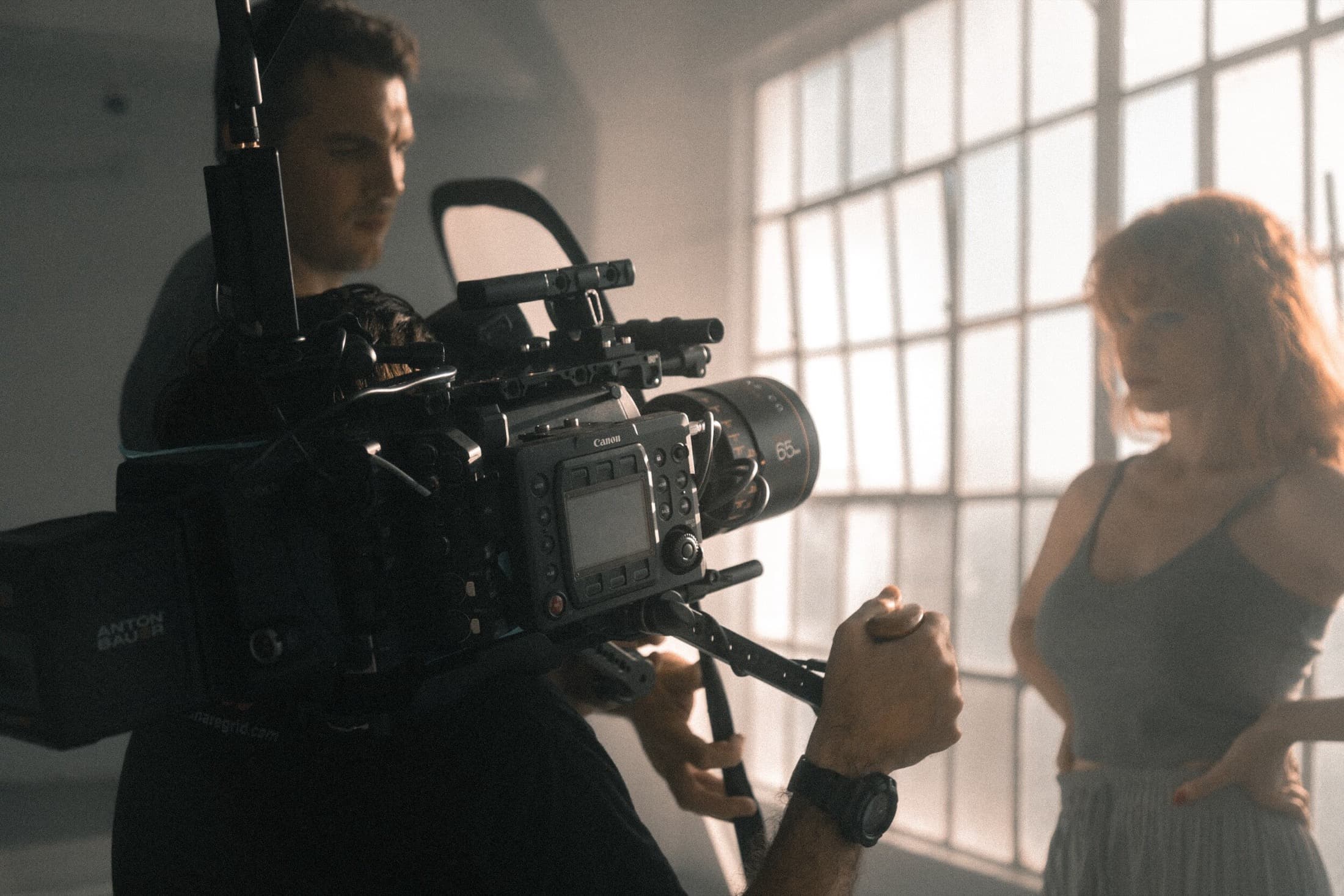 Behind the scenes on a Stills in Motion production